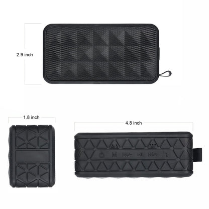 Z18 3ATM Waterproof Bluetooth Speaker with Hanging Hook, Support Hands-free Calls & TF Card & AUX(Black) - Waterproof Speaker by buy2fix | Online Shopping UK | buy2fix