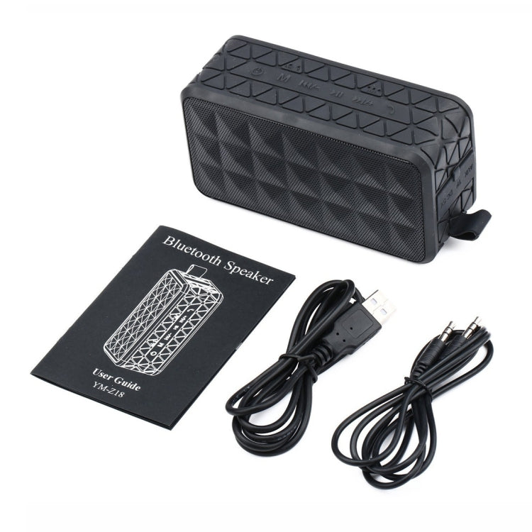 Z18 3ATM Waterproof Bluetooth Speaker with Hanging Hook, Support Hands-free Calls & TF Card & AUX(Black) - Waterproof Speaker by buy2fix | Online Shopping UK | buy2fix