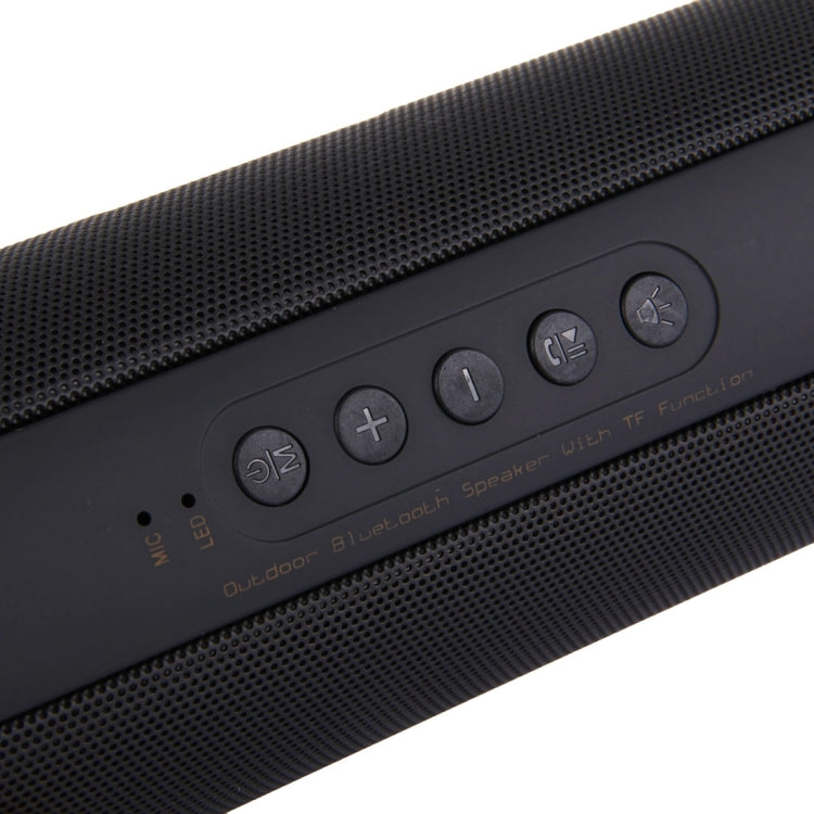 T2 3ATM Waterproof Portable Bluetooth Stereo Speaker, with Built-in MIC & LED & Hanging Hook, Support Hands-free Calls & TF Card, Bluetooth Distance: 10m(Black) - Waterproof Speaker by buy2fix | Online Shopping UK | buy2fix