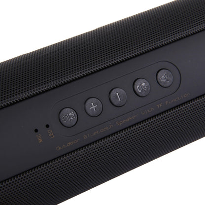 T2 3ATM Waterproof Portable Bluetooth Stereo Speaker, with Built-in MIC & LED & Hanging Hook, Support Hands-free Calls & TF Card, Bluetooth Distance: 10m(Black) - Waterproof Speaker by buy2fix | Online Shopping UK | buy2fix