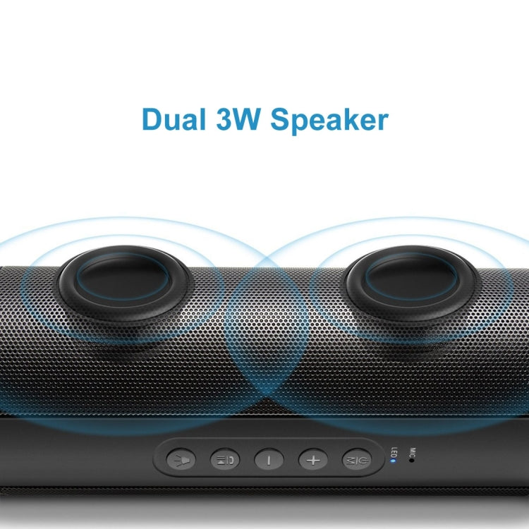 T2 3ATM Waterproof Portable Bluetooth Stereo Speaker, with Built-in MIC & LED & Hanging Hook, Support Hands-free Calls & TF Card, Bluetooth Distance: 10m (Green) - Waterproof Speaker by buy2fix | Online Shopping UK | buy2fix