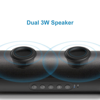 T2 3ATM Waterproof Portable Bluetooth Stereo Speaker, with Built-in MIC & LED & Hanging Hook, Support Hands-free Calls & TF Card, Bluetooth Distance: 10m (Green) - Waterproof Speaker by buy2fix | Online Shopping UK | buy2fix