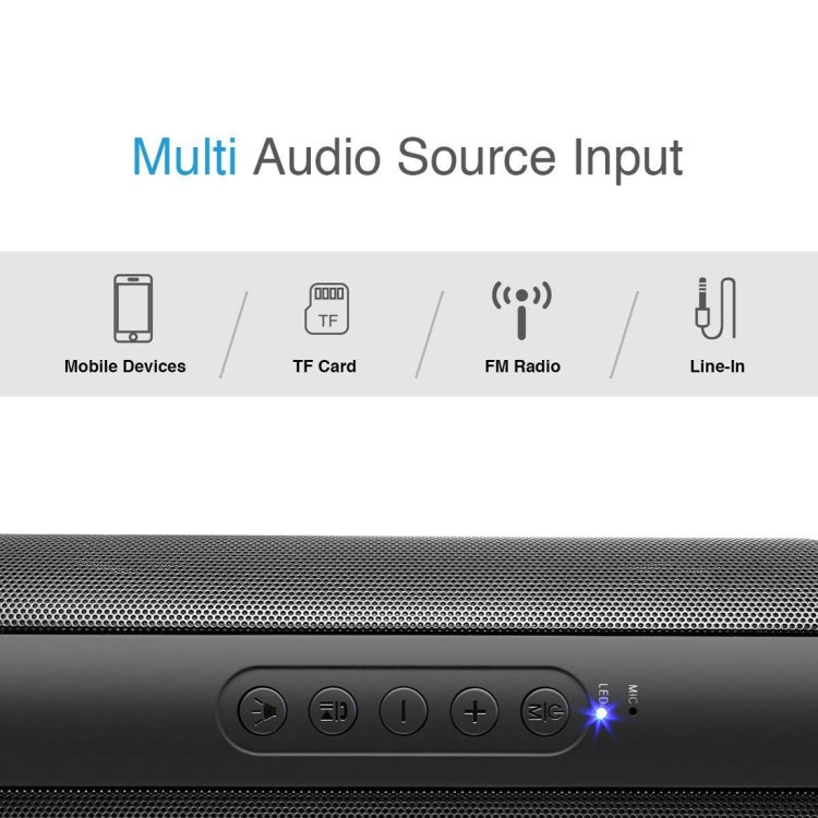 T2 3ATM Waterproof Portable Bluetooth Stereo Speaker, with Built-in MIC & LED & Hanging Hook, Support Hands-free Calls & TF Card, Bluetooth Distance: 10m (Green) - Waterproof Speaker by buy2fix | Online Shopping UK | buy2fix