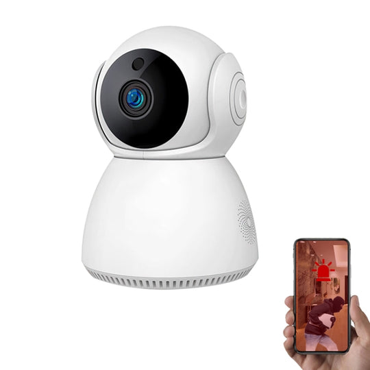 YT24 V380 3.0MP Pan-tilt IP Camera WiFi Smart Security Camera, Support TF Card / Two-way Audio / Motion Detection / Night Vision(UK Plug)