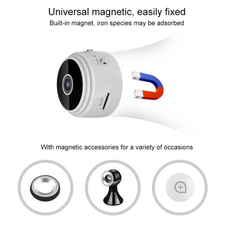 A9 1080P WiFi IP Camera Mini DV(White) by buy2fix
