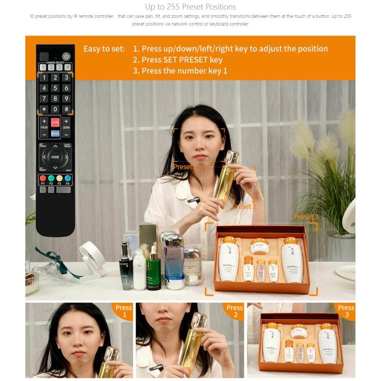 FEELWORLD UHD4K12X 4K PTZ Camera 12X Optical Zoom, Auto Focus SDI HDMI USB IP Remote Control (EU Plug) - HD Camera by FEELWORLD | Online Shopping UK | buy2fix