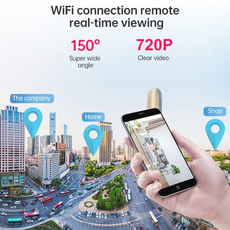 A9 720P Wifi Wireless Network Camera Wide-angle Recorder (White) by buy2fix