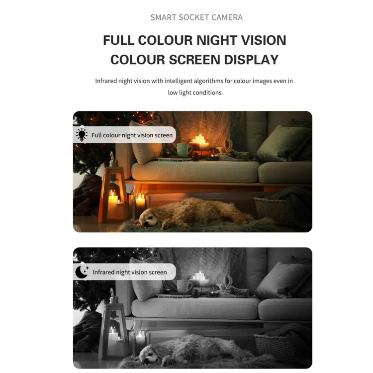 A11 WiFi Smart Home PTZ Webcam IP Camera Night Vision Monitor (US Plug) - Wireless Camera by buy2fix | Online Shopping UK | buy2fix