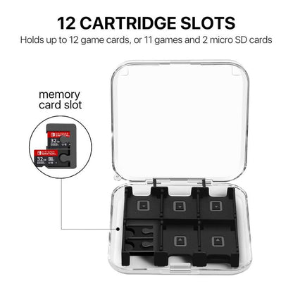 12 in 1 Box Memory Card Holder Box for Nintendo Switch(Black) by buy2fix