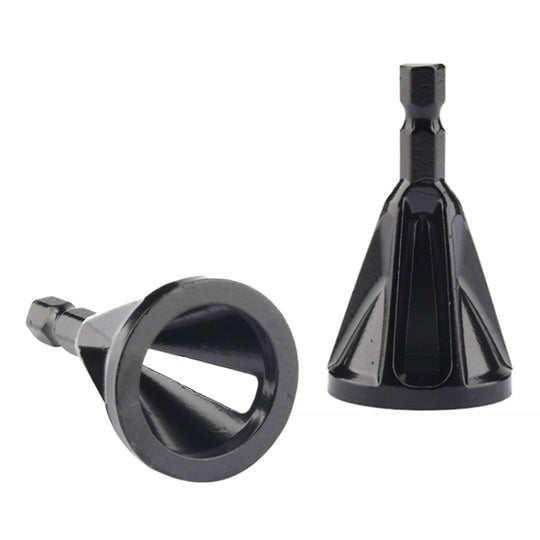 Chamfer Stainless Steel Deburring External Chamfer Tool Hexagonal Handle Three-slot Chamfer (Black)