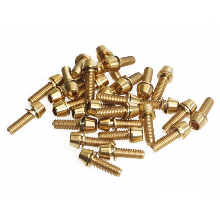 TOSEEK Bicycle Handlebar Stem Screw Titanium Alloy M5x16mm Mountain Bike  Fixed Gear Handlebar Stem Screw with Gasket (Gold) - Bicycle Grips by TOSEEK | Online Shopping UK | buy2fix
