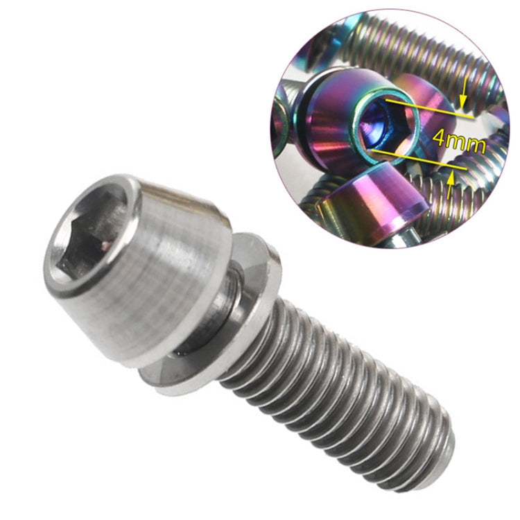 TOSEEK Bicycle Handlebar Stem Screw Titanium Alloy M5x16mm Mountain Bike  Fixed Gear Handlebar Stem Screw with Gasket (Titanium Color) - Bicycle Grips by TOSEEK | Online Shopping UK | buy2fix