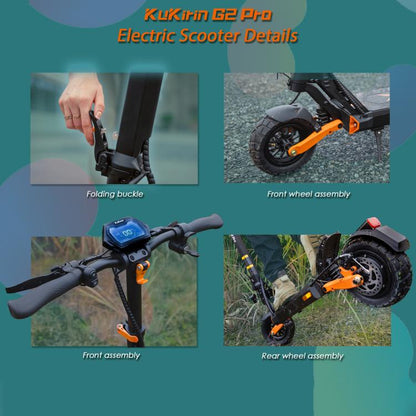 Kukirin G2 Pro VMP 500W Three-speed Folding Electric Offroad Scooter with 9 inch Vacuum Tires - Electric Scooters by Kukirin | Online Shopping UK | buy2fix