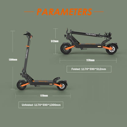 Kukirin G2 Pro VMP 500W Three-speed Folding Electric Offroad Scooter with 9 inch Vacuum Tires - Electric Scooters by Kukirin | Online Shopping UK | buy2fix