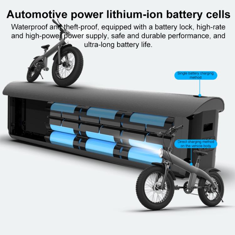 Q3 250W All-terrain Off-road Electric Bicycle with 20 inch Tires, EU Plug (Iron Black) - Electric Bicycles by buy2fix | Online Shopping UK | buy2fix