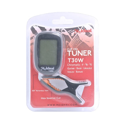Guitar Tuner Clip on-Accurate Chromatic, Acoustic Guitar Bass Banjo Violin Ukulele Tuner - Guitar Tuner Accessories by buy2fix | Online Shopping UK | buy2fix