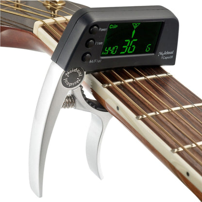 Professional Guitar Tuner Clip, Loftstyle Chromatic Clip-on Tuner with Rotational LCD Screen Light Display Single-handed Guitar Capo - String Instrument Accessories by buy2fix | Online Shopping UK | buy2fix