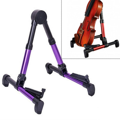 Simple Folding Vertical Guitar Violin Ukulele Bracket Musical Instrument Stand - String Instrument Accessories by buy2fix | Online Shopping UK | buy2fix