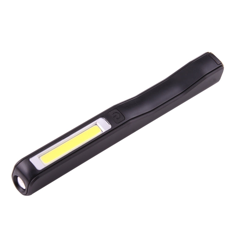 100LM High Brightness Pen Shape Work Light / Flashlight, White Light , COB LED 2-Modes with 90 Degree Rotatable Magnetic Pen Clip(Black) - LED Flashlight by buy2fix | Online Shopping UK | buy2fix