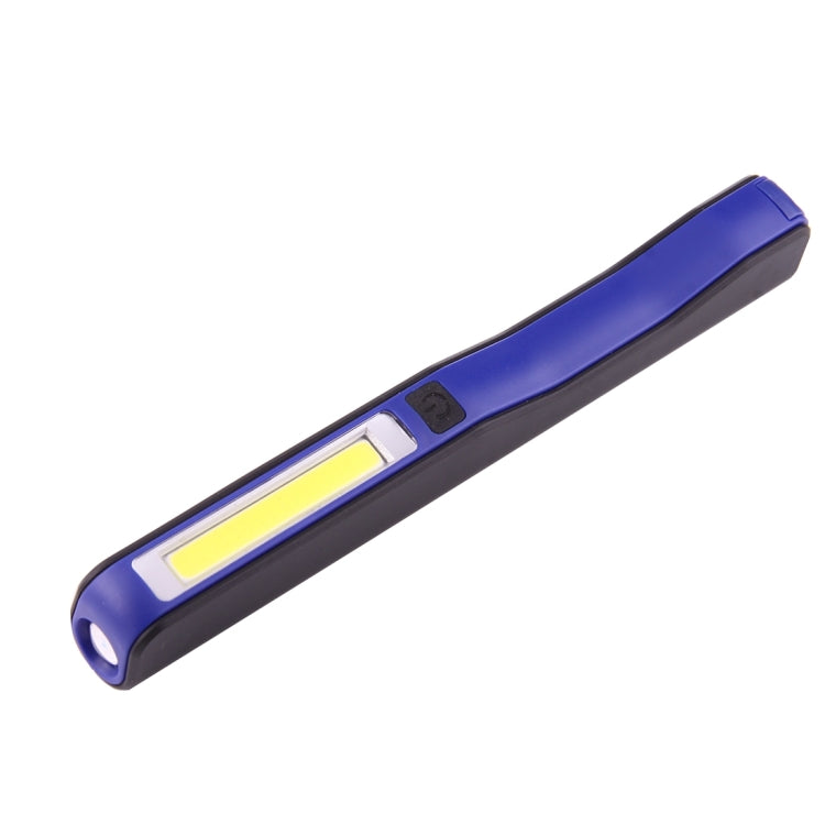 100LM High Brightness Pen Shape Work Light / Flashlight, White Light, COB LED 2-Modes with 90 Degree Rotatable Magnetic Pen Clip(Blue) - LED Flashlight by buy2fix | Online Shopping UK | buy2fix