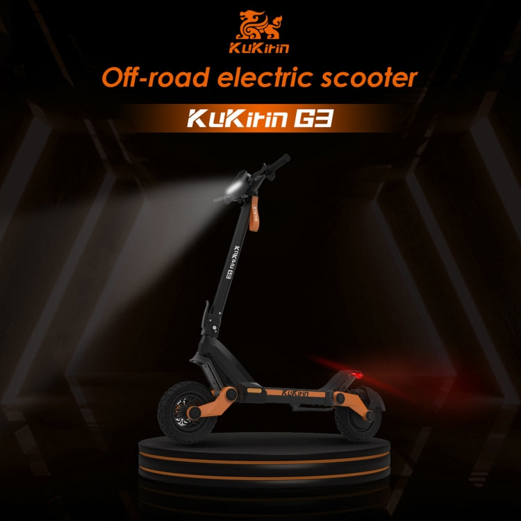 Kukirin G3 10 inch Tires 1200W 52V 18AH Three-speed Folding Electric Offroad Scooter with LED Display - Electric Scooters by Kukirin | Online Shopping UK | buy2fix