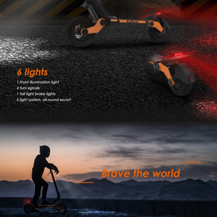 Kukirin G3 10 inch Tires 1200W 52V 18AH Three-speed Folding Electric Offroad Scooter with LED Display - Electric Scooters by Kukirin | Online Shopping UK | buy2fix