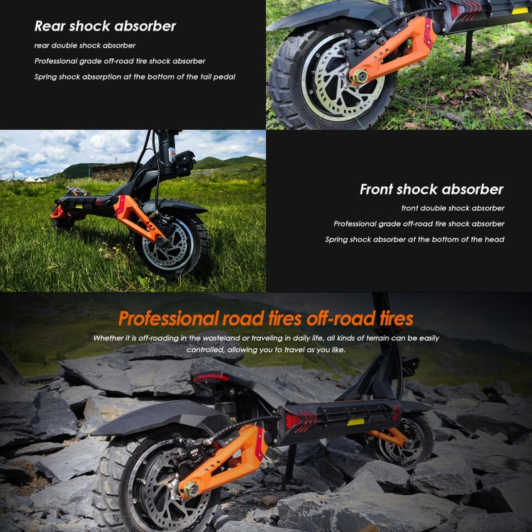 Kukirin G3 Pro 10 inch Tires 2400W 52V 23.4AH Three-speed Folding Electric Offroad Scooter with LED Display - Electric Scooters by Kukirin | Online Shopping UK | buy2fix