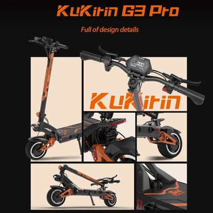 Kukirin G3 Pro 10 inch Tires 2400W 52V 23.4AH Three-speed Folding Electric Offroad Scooter with LED Display - Electric Scooters by Kukirin | Online Shopping UK | buy2fix