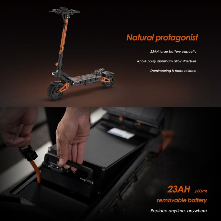 Kukirin G3 Pro 10 inch Tires 2400W 52V 23.4AH Three-speed Folding Electric Offroad Scooter with LED Display - Electric Scooters by Kukirin | Online Shopping UK | buy2fix