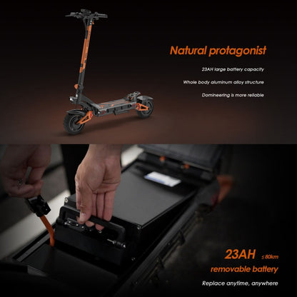 Kukirin G3 Pro 10 inch Tires 2400W 52V 23.4AH Three-speed Folding Electric Offroad Scooter with LED Display - Electric Scooters by Kukirin | Online Shopping UK | buy2fix