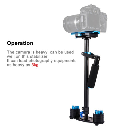 PULUZ 38.5-61cm Carbon Fibre Handheld Stabilizer for DSLR & DV Digital Video & Cameras, Load Range: 0.5-3kg(Blue) - Camera Stabilizer by PULUZ | Online Shopping UK | buy2fix