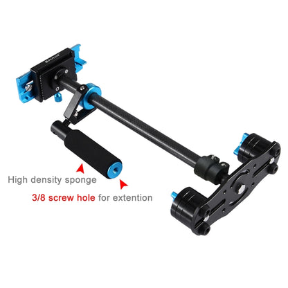PULUZ 38.5-61cm Carbon Fibre Handheld Stabilizer for DSLR & DV Digital Video & Cameras, Load Range: 0.5-3kg(Blue) - Camera Stabilizer by PULUZ | Online Shopping UK | buy2fix