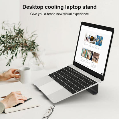 Aluminum Cooling Stand for Laptop, Suitable for Mac Air, Mac Pro,  iPad, and Other 11-17 inch Laptops (Silver) - Laptop Stand by buy2fix | Online Shopping UK | buy2fix