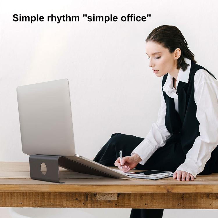 Aluminum Cooling Stand for Laptop, Suitable for Mac Air, Mac Pro, iPad, and Other 11-17 inch Laptops (Grey) by buy2fix