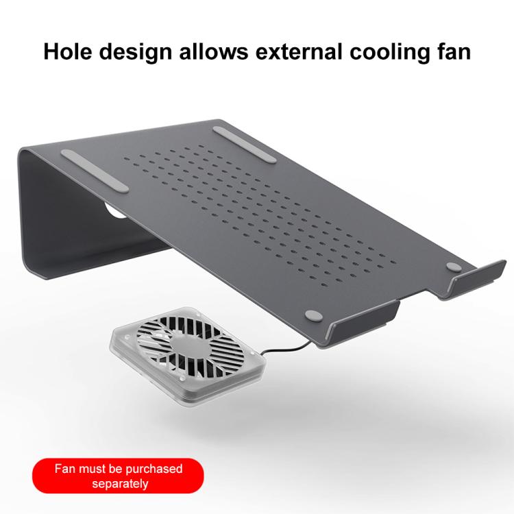 Aluminum Cooling Stand for Laptop, Suitable for Mac Air, Mac Pro, iPad, and Other 11-17 inch Laptops (Grey) by buy2fix
