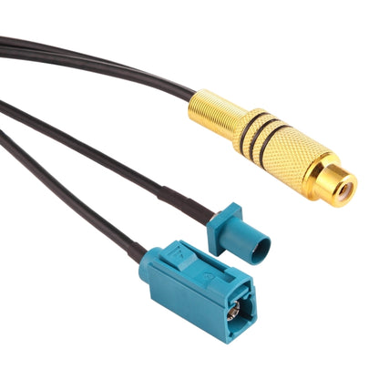 15cm RCA Female to  FAKRA Male + FAKRA Z Type Female RG174 Cable with Spring - Connectors by buy2fix | Online Shopping UK | buy2fix