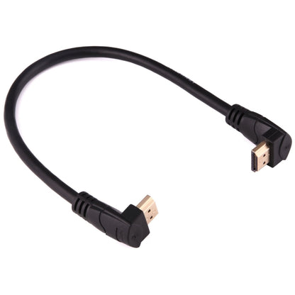30cm 4K*2K HDMI 2.0 Version High Speed 270 Degree Right Angle HDMI Male to 270 Degree Right Angle HDMI Male Cable with Ethernet(Black) - Cable by buy2fix | Online Shopping UK | buy2fix