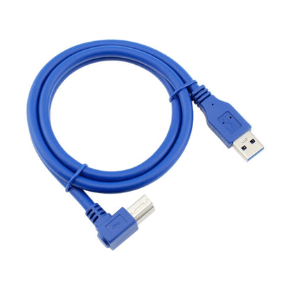 USB 3.0 A Male to Right 90 Degrees Angle USB 3.0 Type-B Male High Speed Printer Cable, Cable Length: 3m - USB 3.0 by buy2fix | Online Shopping UK | buy2fix