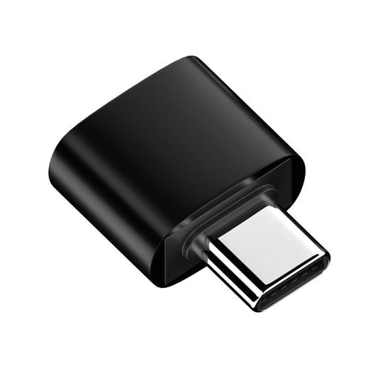 USB 2.0 Female to Type-C Male Adapter (Black) by buy2fix
