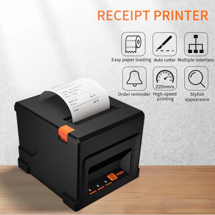 ZJ-8360 USB Auto-cutter 80mm Thermal Receipt Printer(UK Plug) by buy2fix