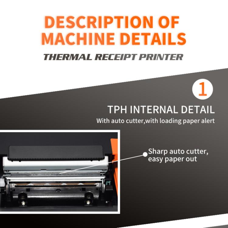 ZJ-8360 USB Auto-cutter 80mm Thermal Receipt Printer(UK Plug) by buy2fix