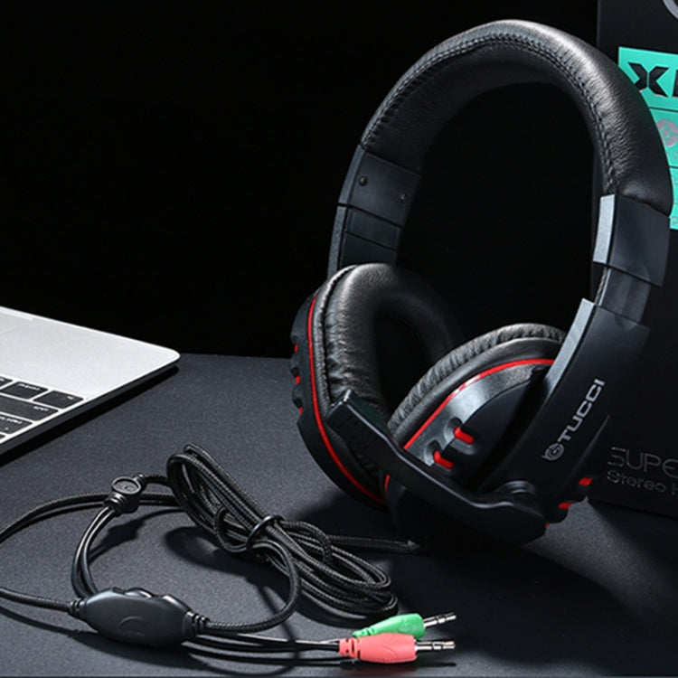 TUCCI X6 Super Bass Stereo PC Gaming Headset with Microphone - Multimedia Headset by TUCCI | Online Shopping UK | buy2fix