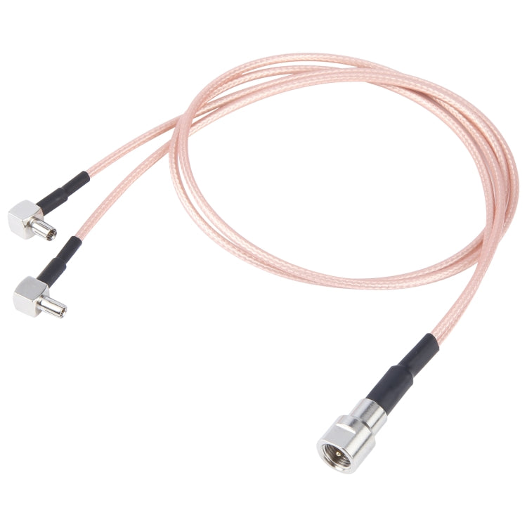 Dual TS9 to RG316 Coaxial RF Connector Cable Extension Cable, Specification: 50 x 50cm by buy2fix