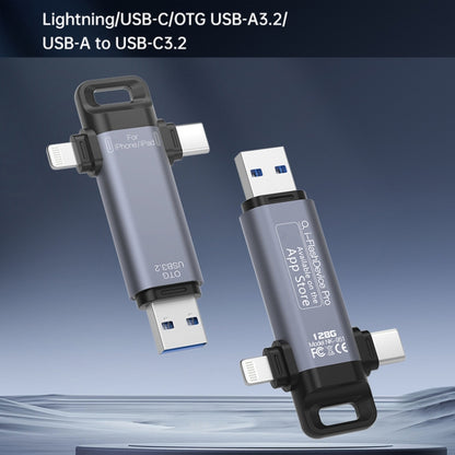 NK-951 3 in 1 USB3.2 to Type-C and 8 Pin Solid State USB Flash Drive with OTG Function - U Disk & Card Reader by buy2fix | Online Shopping UK | buy2fix
