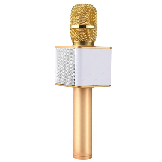 SDRD SD-08 Double Speakers High Sound Quality Handheld KTV Karaoke Recording Bluetooth Wireless Condenser Microphone(Gold)