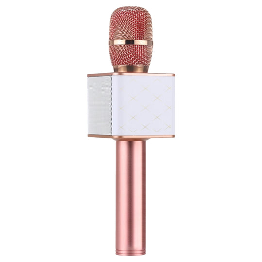 SDRD SD-08 Double Speakers High Sound Quality Handheld KTV Karaoke Recording Bluetooth Wireless Condenser Microphone(Rose Gold)