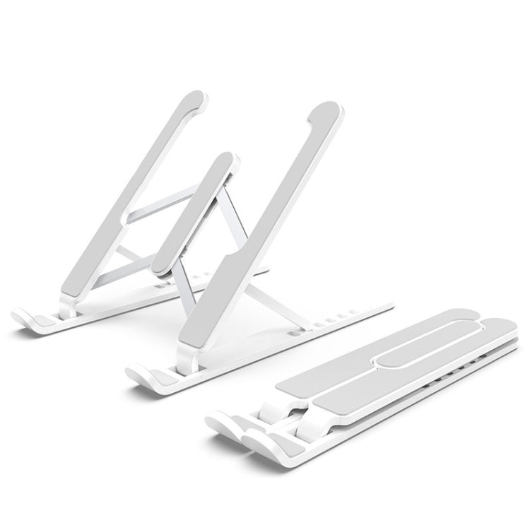 Laptop Stand Desktop Raise Bracket Cooling Base Lifting Holder Foldable (White) by buy2fix