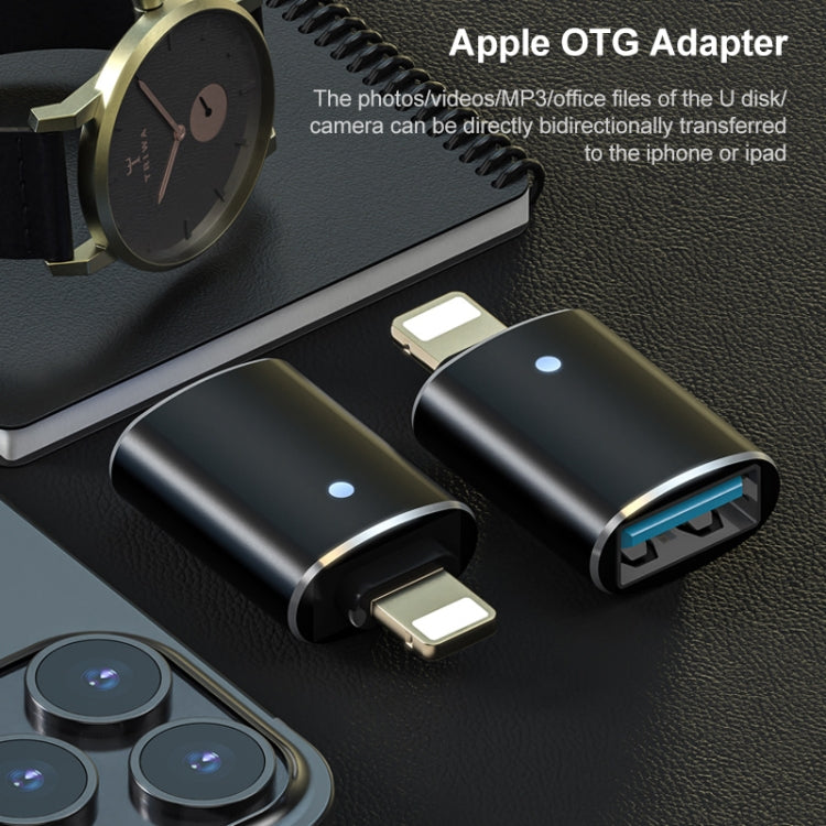 8 Pin OTG Adapter (Gold) - Converter & Adapter by buy2fix | Online Shopping UK | buy2fix