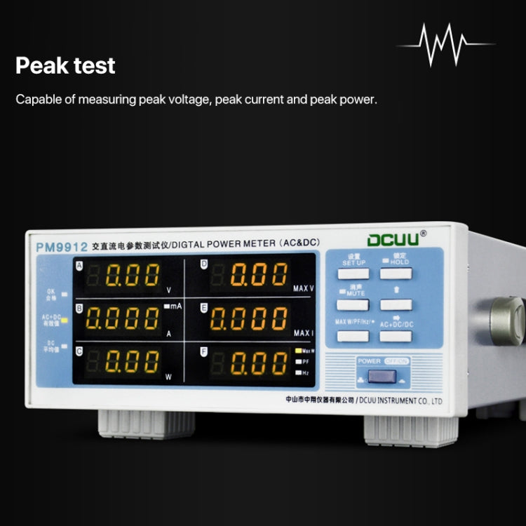DCUU PM9912 Intelligent Electrical Parameters Measuring Instrument(US Plug) by buy2fix