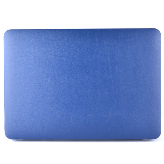 For MacBook Air 13.3 inch A1466 2012-2017 / A1369 2010-2012 Laptop PU Leather Paste Case (Dark Blue) by buy2fix